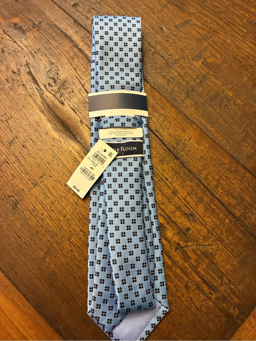 Club Room Light Blue Micro-Pattern Men's Tie